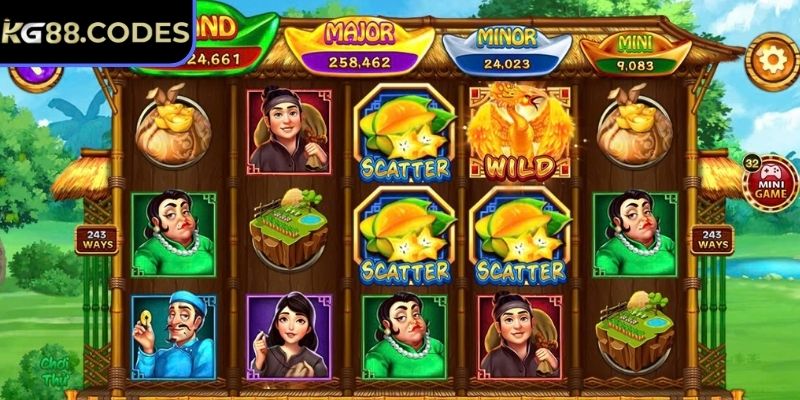 Ăn Khế Trả Vàng KG88 – Vòng Quay Vận May May Mắn Hấp Dẫn 2 Biểu tượng vàng khế cùng quy tắc quy đổi