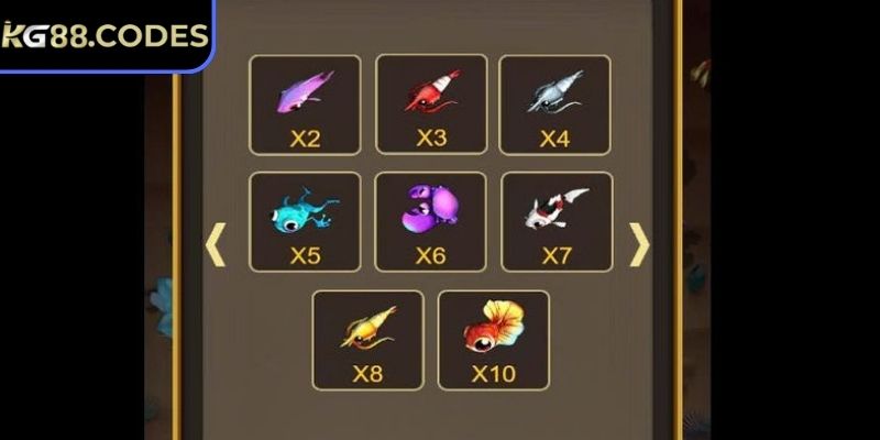 Jackpot Vua Đại Dương KG88 - Game Săn Kho Báu Cực Đã 3 Nắm bắt các biểu tượng thưởng ở mỗi chu kỳ