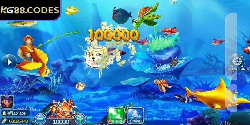 Jackpot Vua Đại Dương KG88 - Game Săn Kho Báu Cực Đã 2 Giải đặc biệt thưởng cực khủng đến 100.000 xu