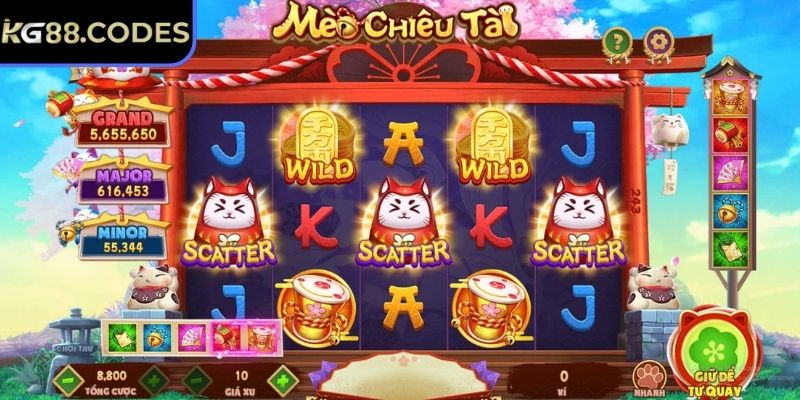 Mèo Chiêu Tài KG88 – Biểu Tượng Vàng Mở Cánh Cửa Tài Lộc 2 Biết rõ biểu tượng giúp bạn không lỡ phần thưởng