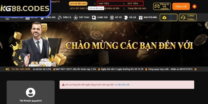 Nạp Rút Tiền KG88 2 Một vài điểm cần chú ý khi giao dịch tại nhà cái