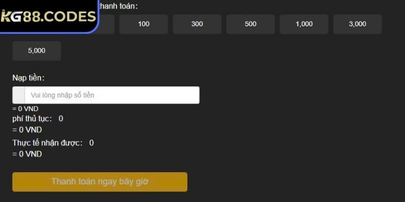 Nạp Rút Tiền KG88 3 Hướng dẫn nạp rút tiền KG88 cho newbie