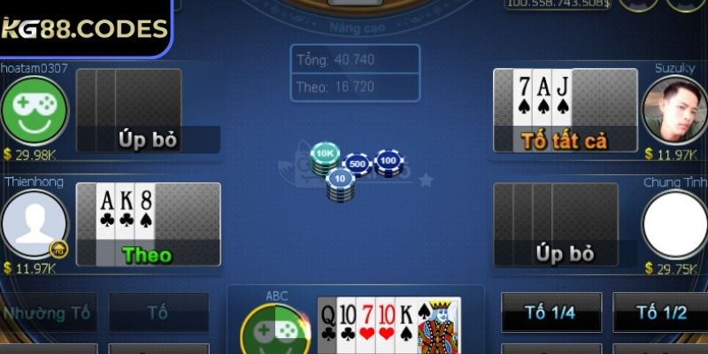 Quy tắc cược với các thứ tự hành động